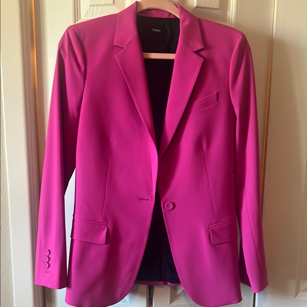 Theory Women's Pink Blazer